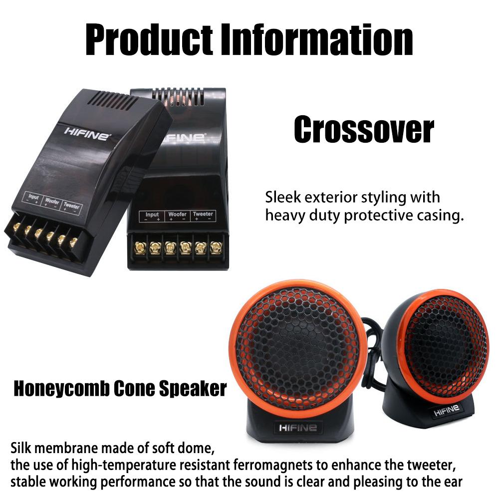 New High-quality Two-way Car Audio Modification Kit Amplifier 6.5 Inch 12v High Power Speaker Front Door Speaker Kit