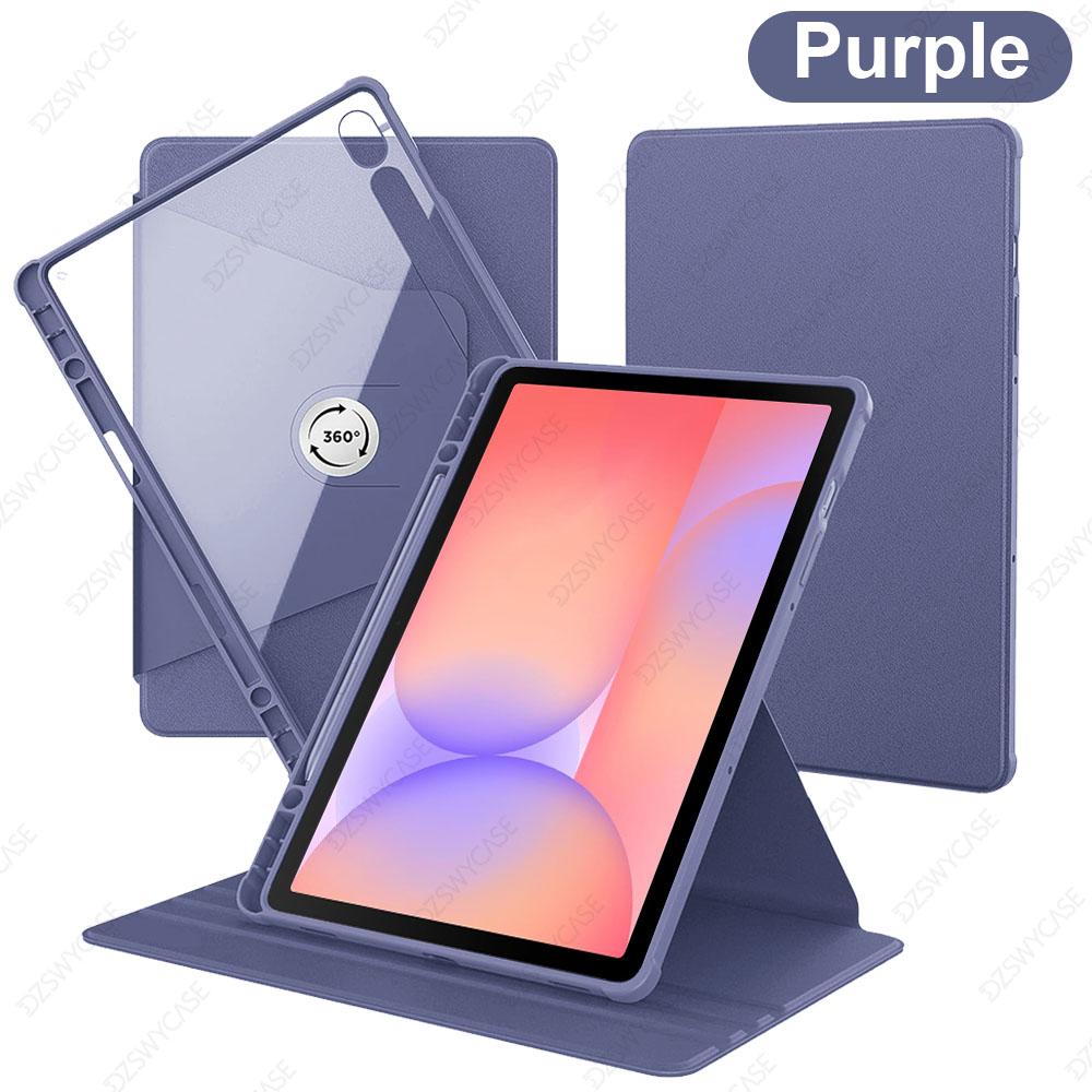 

Case Compatible with Samsung Galaxy Tab S10 / S9 FE / S10 Lite 10.9 Inch / S9 11 Inch, 360 Degree Rotation Protective Cover фіолетовий