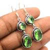 Peridot Gemstone Ethnic Handmade Drop Dengle Earring Jewelry ER 011
