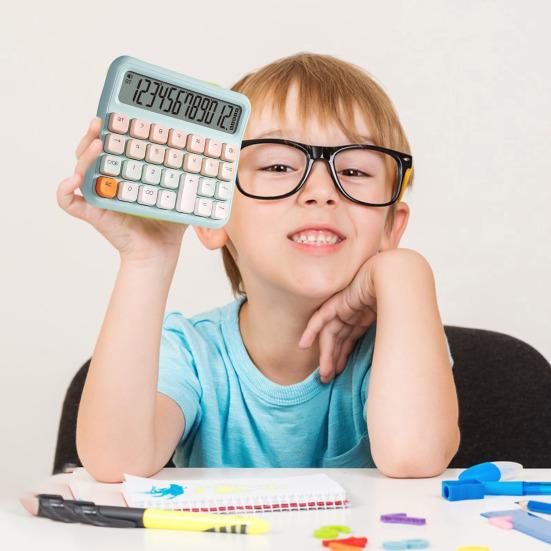 Basic Calculator with Extra Large LCD Display Easy To Read Battery Powered Portable Office Home Use Desktop Calculator