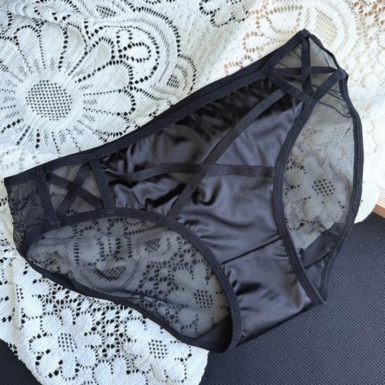 Damen Sexy Transparentes Netz-Unterwäsche Nahtlose Niedrig geschnittene Durchsichtige Slips Weiche Dehnbare Atmungsaktive Slips