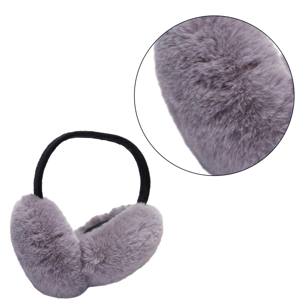 Winter Ohrenschützer für Männer & Frauen Verstellbare Plüsch-Ohrenwärmer für Outdoor-Skifahren Hinter dem Kopf Ohrenschützer