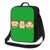 Neugieriger George Manga Isolierte Lunchtaschen für Frauen Wiederverwendbare Kühltasche Thermische Lebensmittel Bento Box Outdoor Camping Reisen