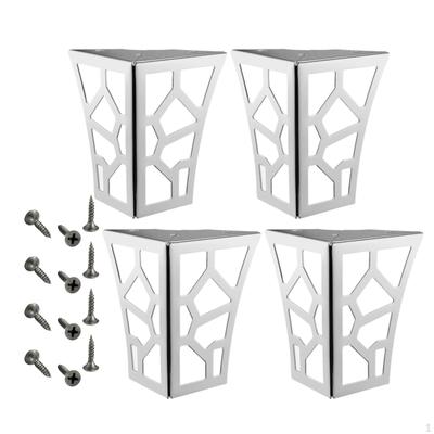4 Pezzi Gambe per Mobili a Motivo Traforato Piedini per Mobili da Cucina Tavolo Moderno Versatile Robusto