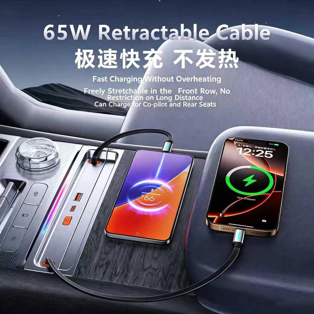 For Zeekr 9X Car Expansion Dock Cigarette Lighter Adapter Expansion Charging 160W Fast Charging Central Control Modification