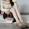 Vintage Patterned Sheer Pantyhose Stockings for Women French Style Flower Jacquard Silk Tights Thin Leggings Hosiery
