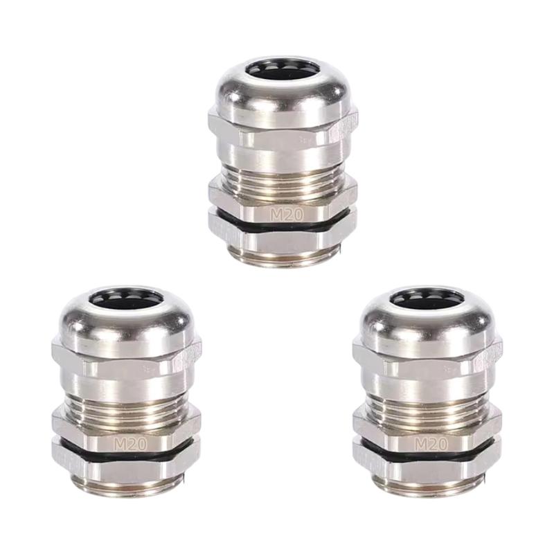 3pcs Erosion Resistant Cable Connector Quick Install Waterproof Fitting for Commercial Building Electrical Projects