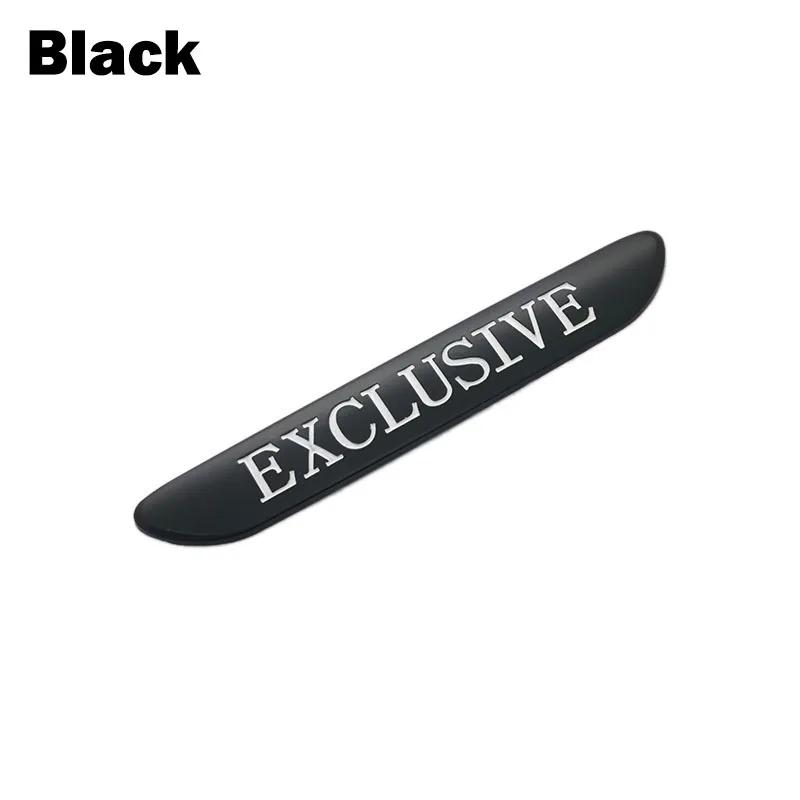 

EXCLUSIVE Logo Car Styling Fender Body Side Stickers Emblems for Rover Sport A4 A8 Trax Highlander Decal Accessories чёрный