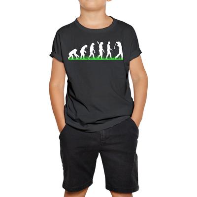 Funny Golf Evolution Kids T Shirt