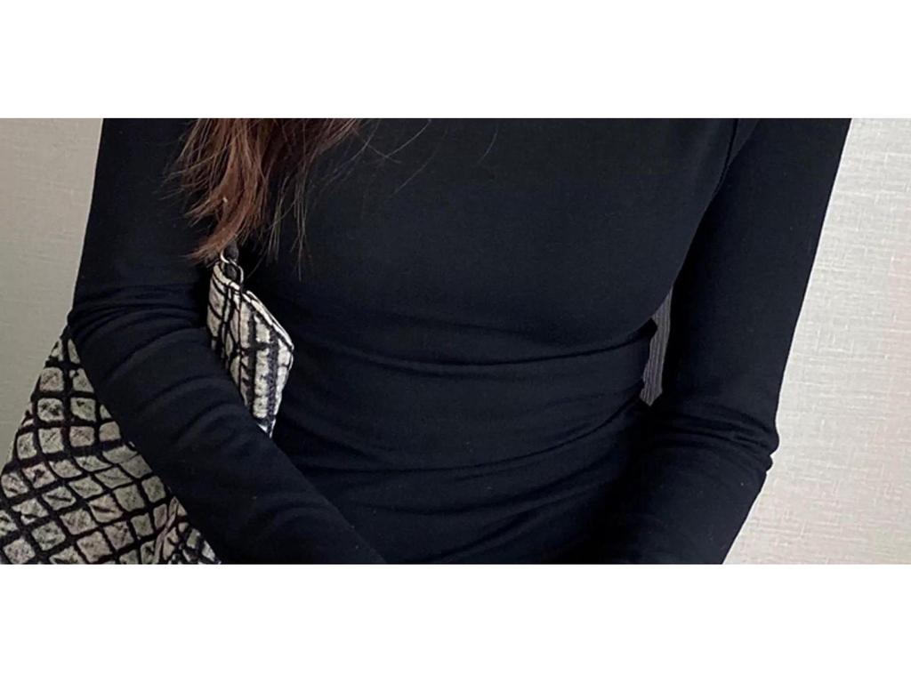 95% Baumwolle Übergröße Slim Fit Rundhals Langarm Basisschicht Oberteil für Damen, Frühling/Herbst 2025