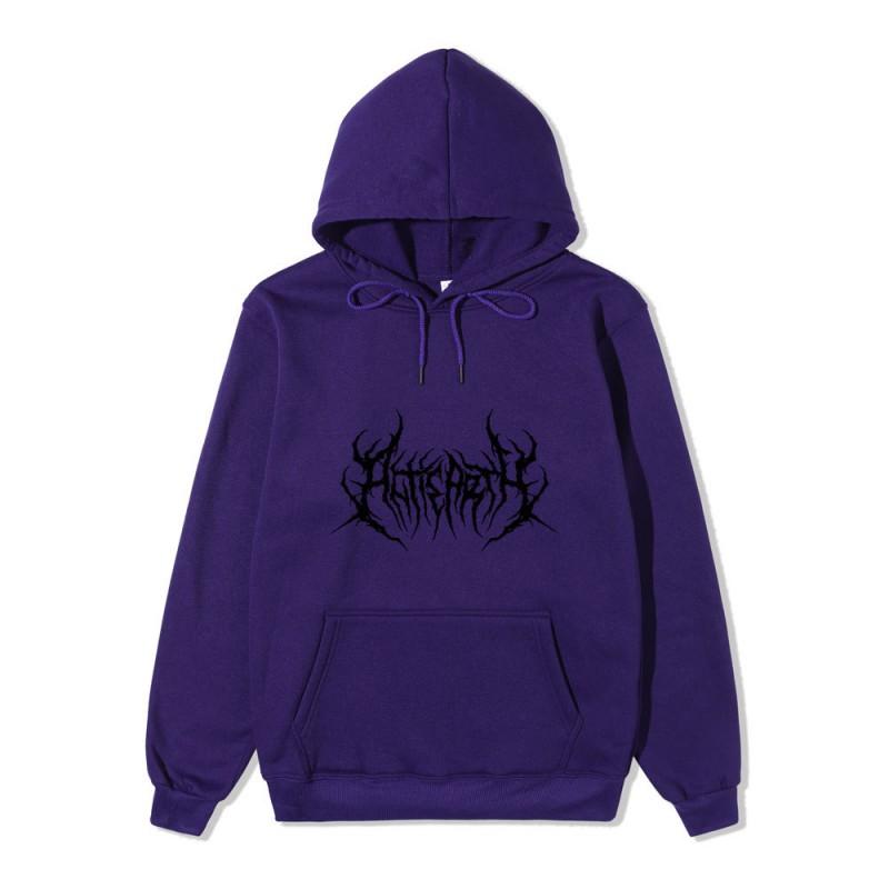 Unisex Gothic Hoodie Oversized Streetwear Hip Hop Harajuku Style Cotton Long Sleeve Sweatshirt Teens