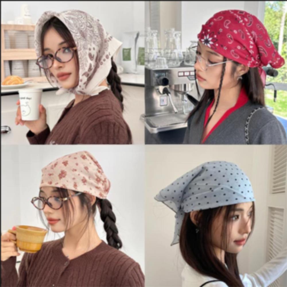 Photo Props Lace Hair Scarf Gentle Hair Band Strap Travel Beach Headscarf  Women Girls