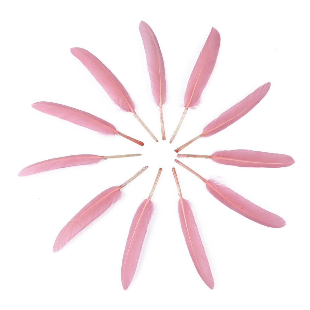 10-15CM Natural Goose Feathers for Crafts 50pcs  Jewelry Accessories Decoration Dyed Plumes Mint Green Decor Wholesale