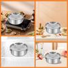 Stainless Steel Flan Pan with Rack and Spatula Kitchen Dessert Baking Flan Pan Mold Cooker Leak-proof Chocolate Cheesecake Pan