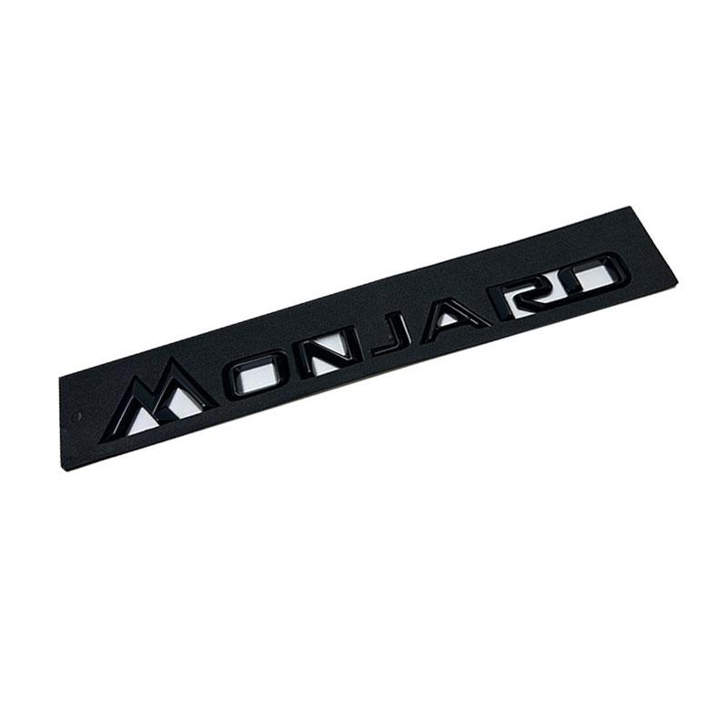 1Pc MONJARO Letter Badge Car Stickers for MONJARO Series Car Refit Monjaro Trunk Label Rear Boot Decals Emblem Car Accessories