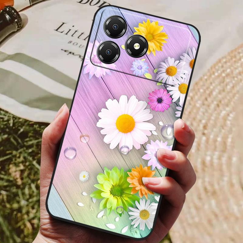 For ZTE Blade A36 4G Case Cover Funda Luxury TPU Shockproof Cartoon Silicone Phone Cover For ZTE Blade A36 A 36 Z2472 Coque