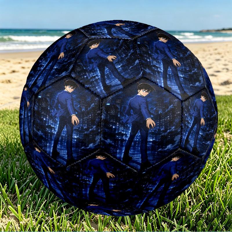 Anime Print Size 5 Soccer Ball, PU Wear Resistant Football for Match Training and Daily Practice, Birthday Gift for Soccer Fans