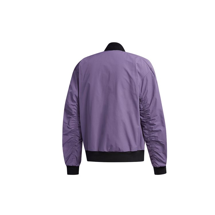 adidas Woven Slim Fit Jacket Men Outerwear Tech-Purple Black FM9384