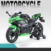 1/12 Kawasaki Ninja 400 Alloy Diecast Motorcycle Model Vehicle Collection Sound & Light Off Road Autocycle Toy Car Model