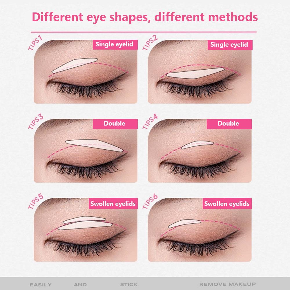 Rock Sweet 240 Pieces Double Eyelid Sticker Waterproof Breathable Invisible Blend Natural Traceless Double Eyelid Tape