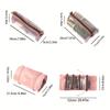 Pink waterproof detachable 4-in-1 makeup bag Multifunctional portable toiletry bag set Large capacity travel mesh storage bag