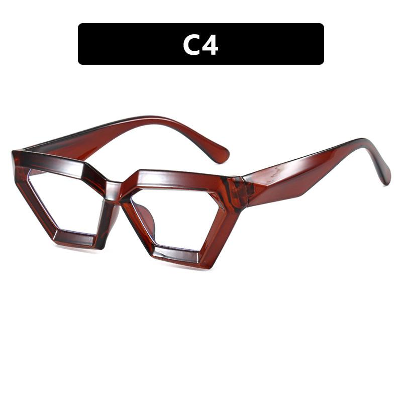 Women's Glasses, Thick-framed Polygonal Glasses, Fashion Glasses