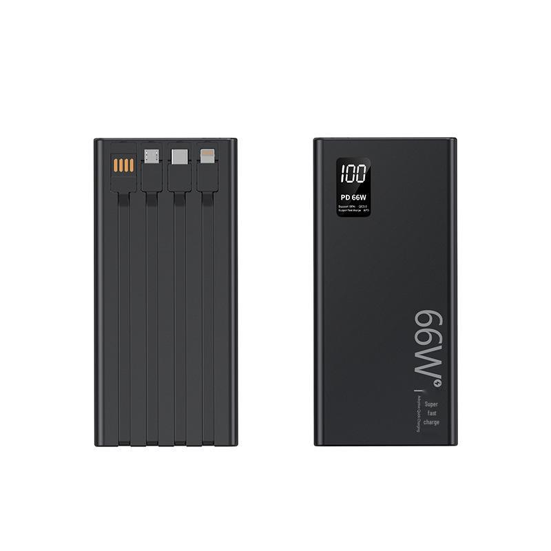 "66W Ultra-Thin 20,000mAh Fast Charging Power Bank with Customizable Logo"