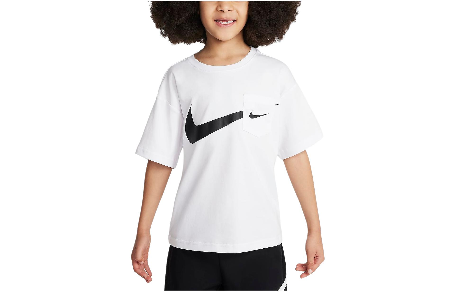 

Nike T Shirt Sportswear White Kids HM4730-100 5