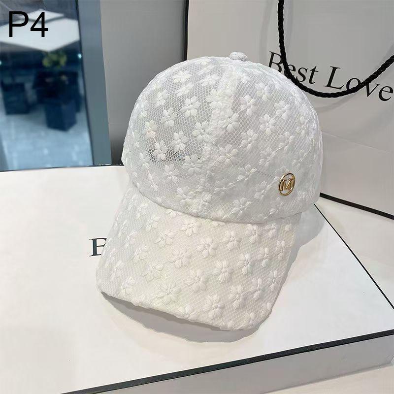 Adjustable Lace Flower Thin Baseball Cap Fashion Outdoor Women Summer Sunscreen Sun Hollow Hat Girls Hip Hop Visors Cap