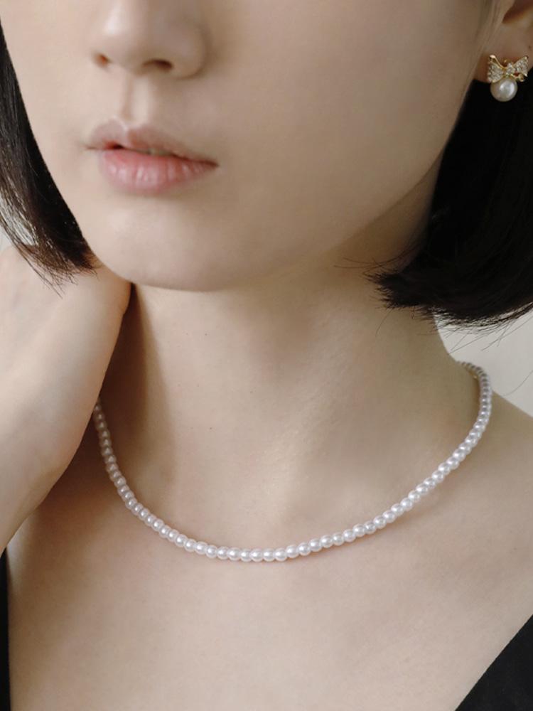 Sosoo Kelly Pearl Necklace Kelly Nucleated Pearl Necklace