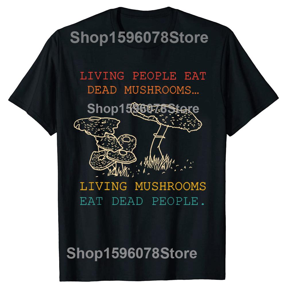 Funny Mushroom Apparel Graphic Tshirts Men Womens Fashion Casual Tshirt 100 Cotton Loose Oversized T Shirt