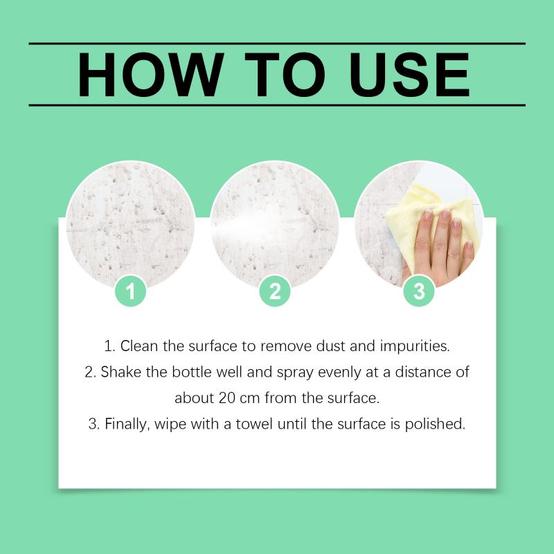 Jakehoe Ceramic Coating Spray - Home Indoor Tile Cleaning, Polishing, Wax Removal, Stain Renovation Spray