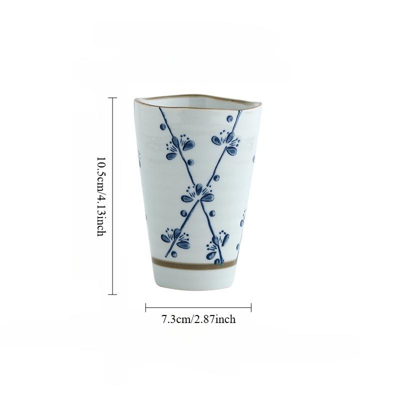 Hand-made Tea Cup, Unique Japanese Antiquity Style Ceramic Cups, Porcelain Durable Breakfast Mug, Special Gift for Friends