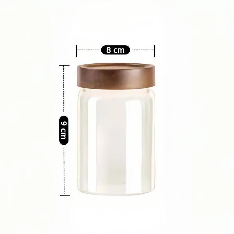 ZISIZ High Borosilicate Glass Storage Jars, Set of 3