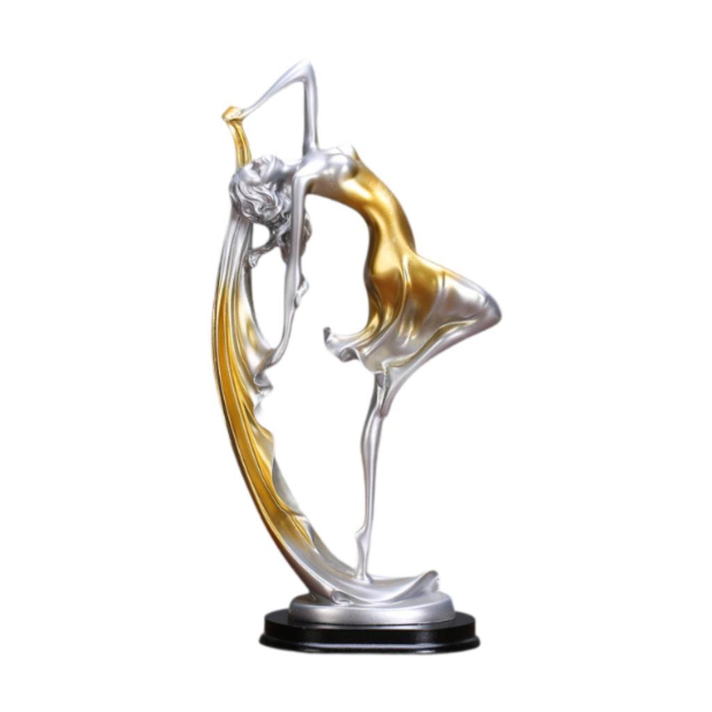 Dancing Girl Statue Desk Ornament Craft Elegant Decorative Housewarming Gifts