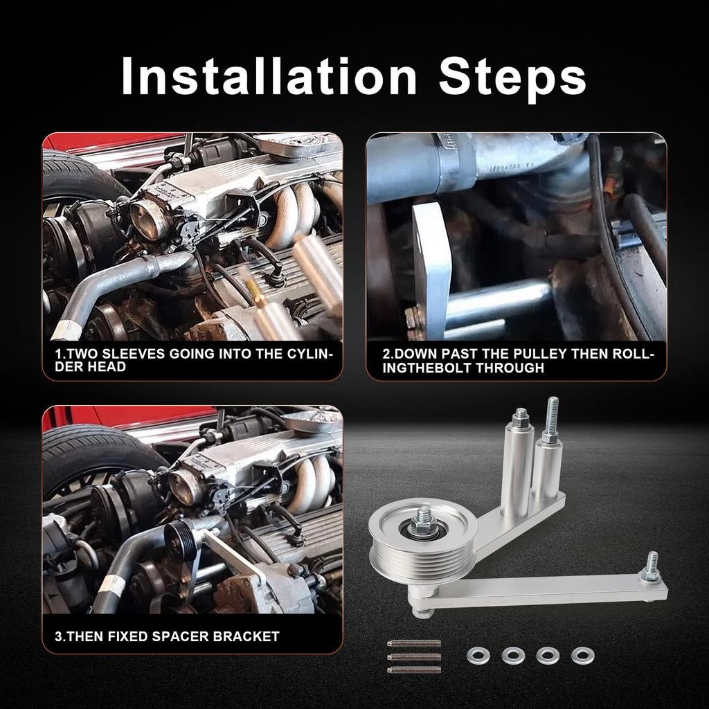 Aluminum Offroad Smog Pump Pulley Kit for 85-91 Corvette