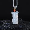 Cute Little Bear Jade Pendant