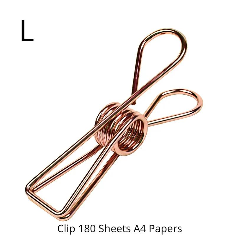 2 teile/satz Metall Binder Clip Büro Schule Schreibwaren Papier Clips Datei Dokument Management Clips Organizer