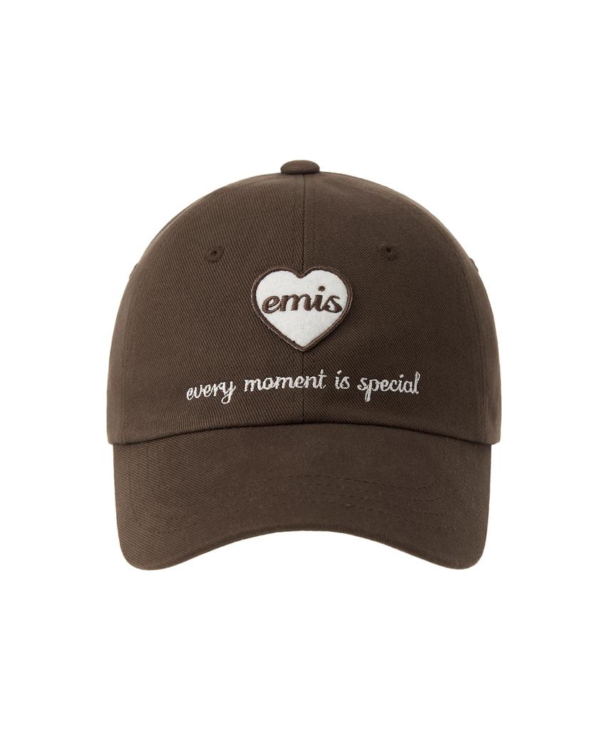 Imiseu Heart Wappen Ball Cap-Brown