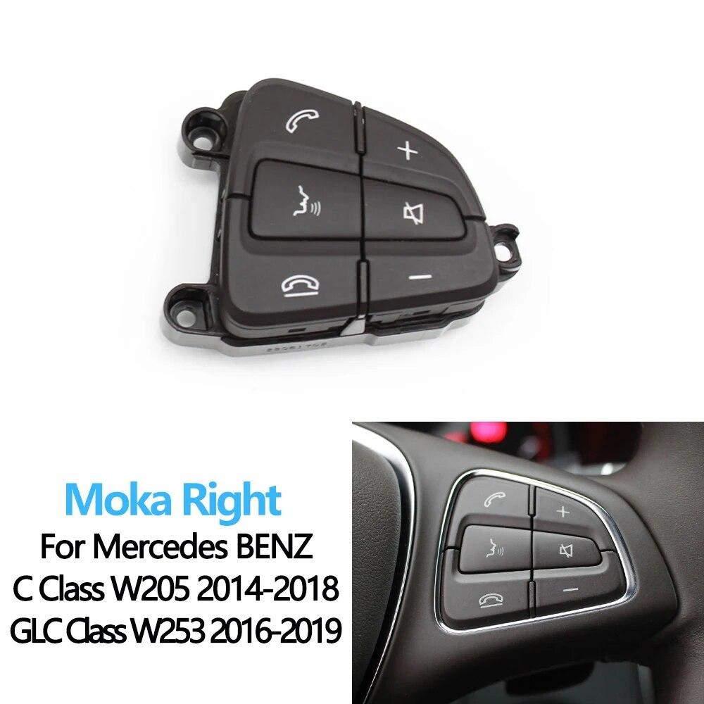 

W205 W253 Автомобильные многофункциональные кнопки управления на рулевом колесе для BENZ C GLC Class W205 W253 A0999050200 A0999050300 Moka Right