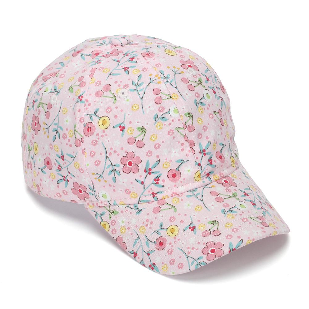 Children's Small Flower Baseball Cap, Girl's Curved Brimmed Baseball Cap, Boy's Breathable Sun Protection Hat