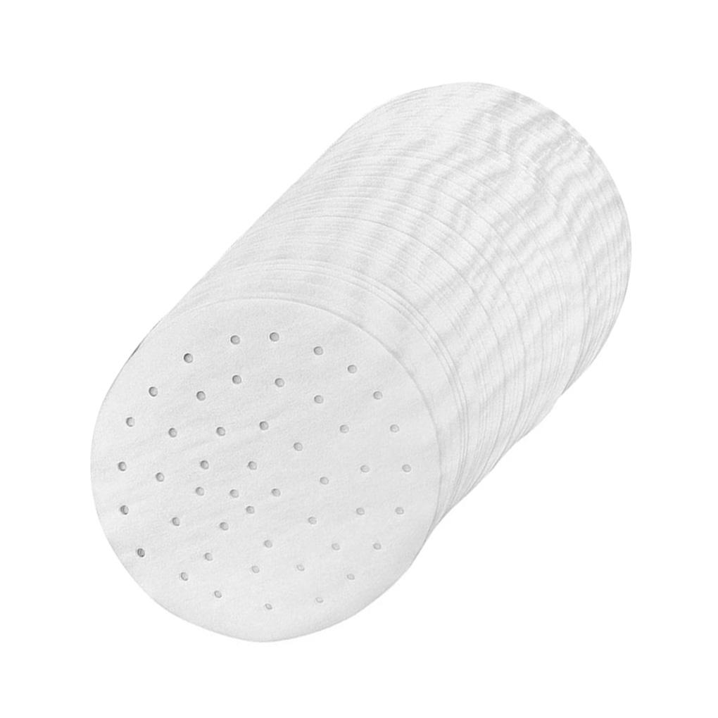 100pcs Bamboo Steamer Liner Perforated Air Fryer Parchment Paper