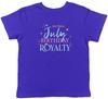 T-shirt Personnalisé Anniversaire Juillet Royauté Enfants Garçons Filles Cadeau