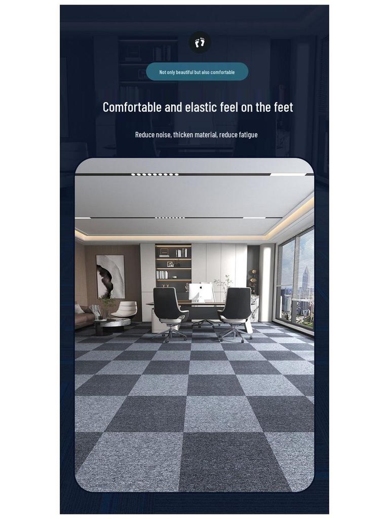 Soundproof Carpet Squares for Offices, Hotels, Billiard Halls, and Conference Rooms