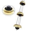 Copper Wind Chimes, Temple Wind Chime with 3 Bells, Wind Chimes for Home Yard Outdoor Decoration
