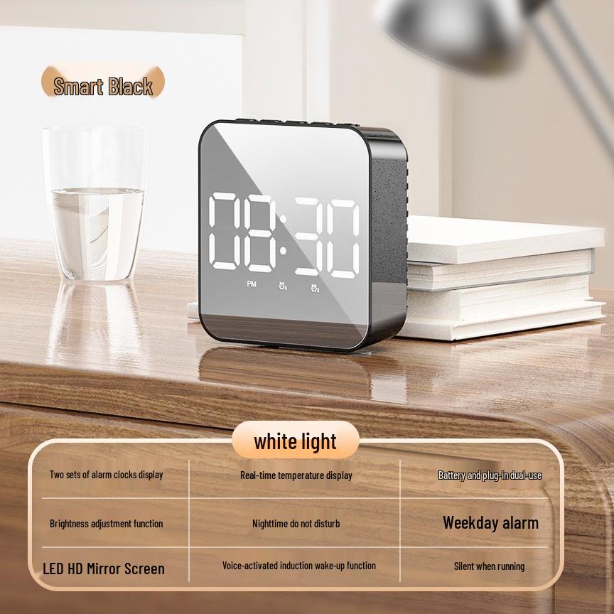 

LED Dual-Use Student Alarm Clock with Voice Control and Temperature Display