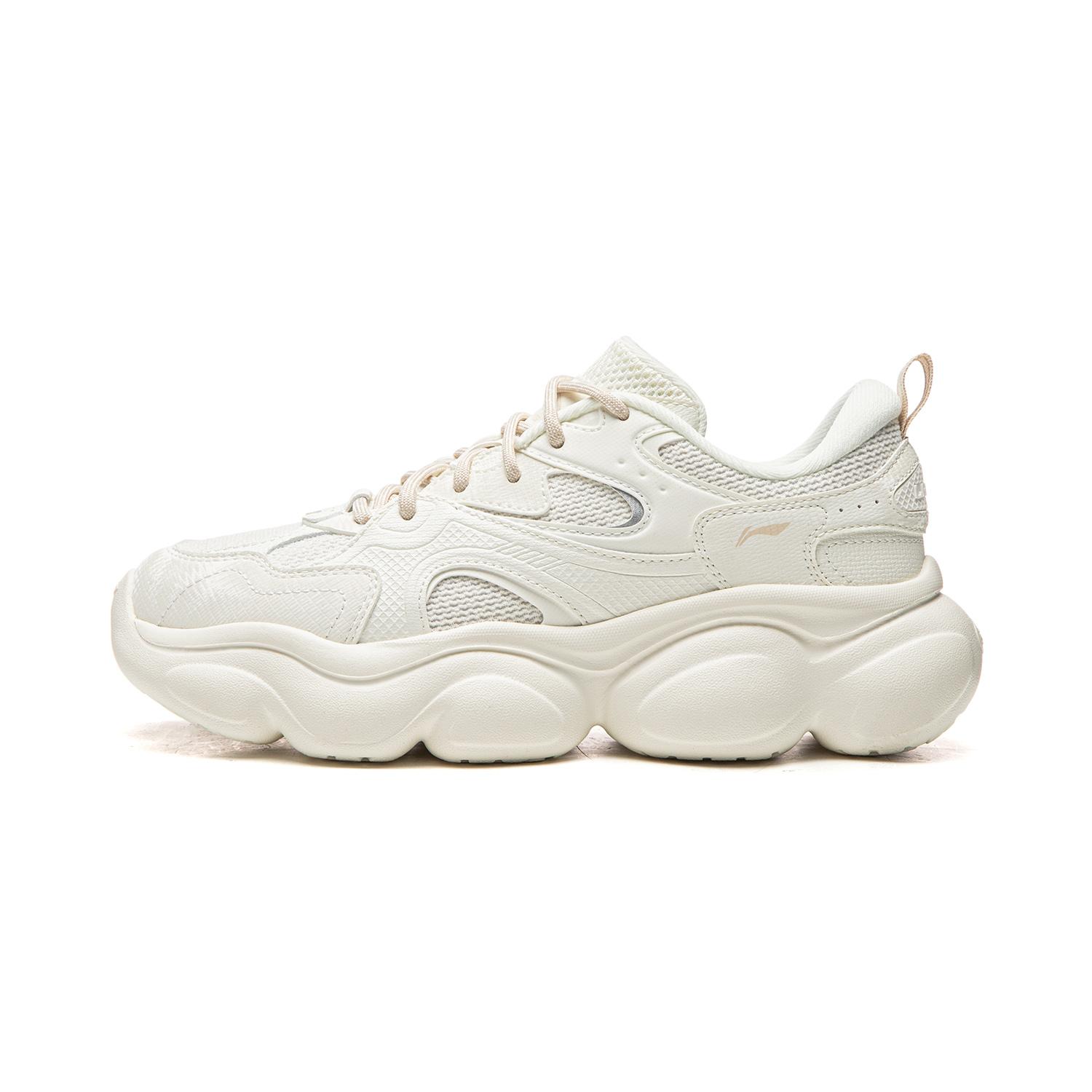 Li Ning Cloud Low top Casual Shoes Women s Ivory AGCW104-1 35