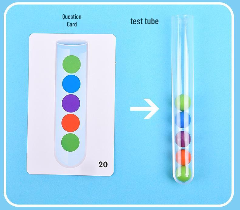 Toddler Logic & Concentration Puzzle: Clamping Beads & Balls Early Education Toy