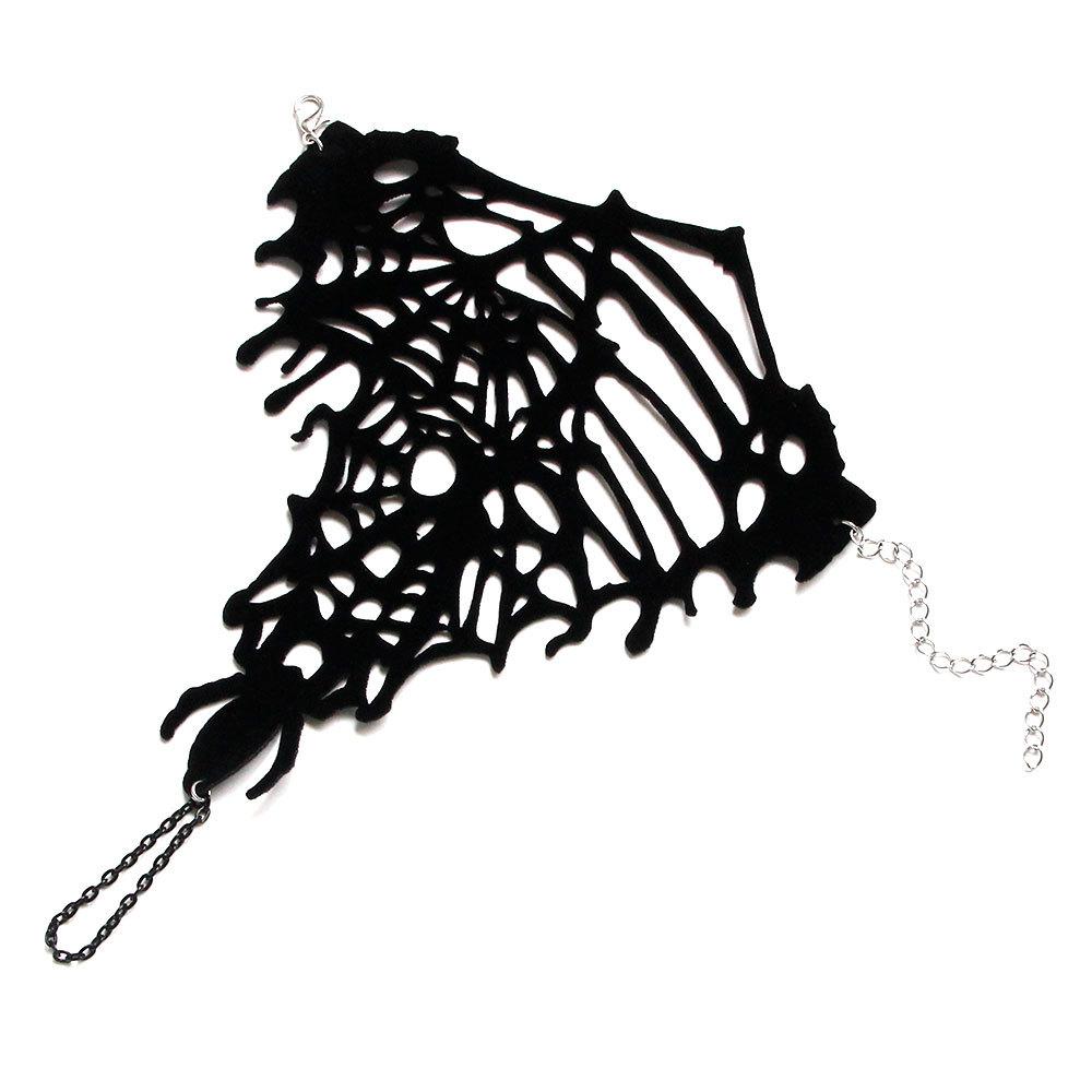 Halloween Bat Butterfly Spider Web Finger Chain Dark Wind Bracelet Holiday Party Collection