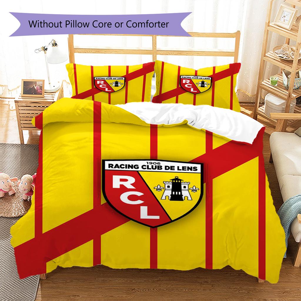 Set Biancheria da Letto con Fantasia a Lenti RC Copripiumino Federa Decorazione per la Casa Regalo (1 * copripiumino + 2 * federa, senza nucleo)